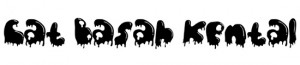 graphic-art-design-logo-creative-font-cat-basah-kental