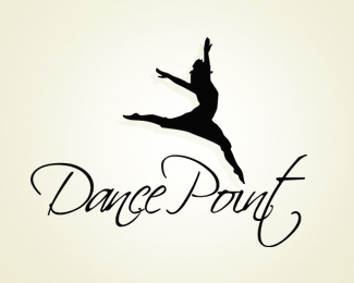 silhouette-logo-design-dance-point
