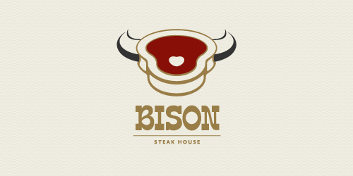 bison-steakhouse-logo-design-ristorante