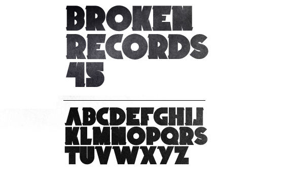 broken-records-free-font-design