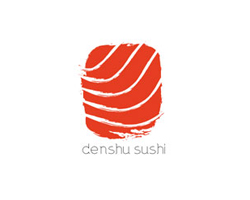 logo-design-japanese-style-origami-denshu-sushi