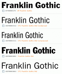 franklin gothic