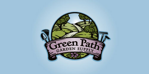 logo design green path