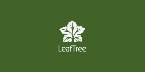 logo design green leaf tree