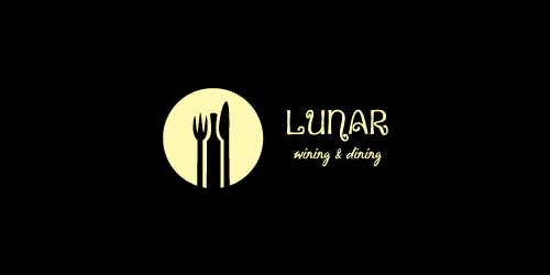 lunar-wining-dining-logo-design-ristorante