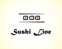 logo-design-japanese-style-origami-sushi-line