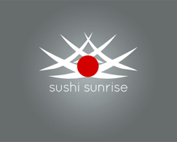 logo-design-japanese-style-origami-sushi-sunrise