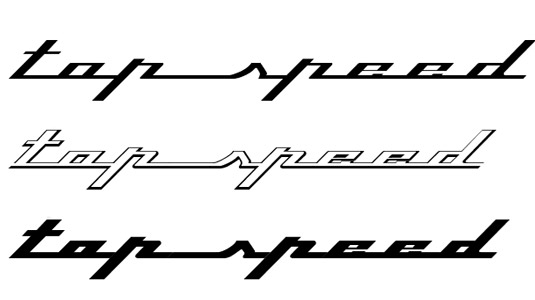 font topspeed